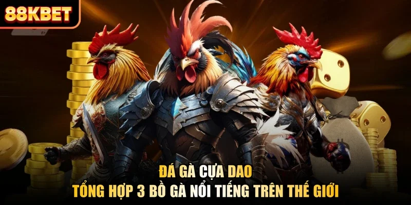 Đá Gà Cựa Dao - Tổng Hợp 3 Bồ Gà Nổi Tiếng Trên Thế Giới